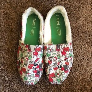 Toms Christmas shoes